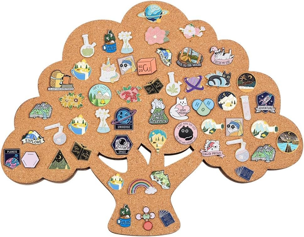 Enamel Pin Board Tree of Life Enamel Pin Display Board in the shape of a tree